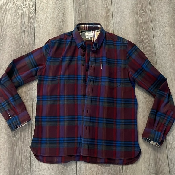 Ben Sherman plaid shirt size Medium - Picture 2 of 5